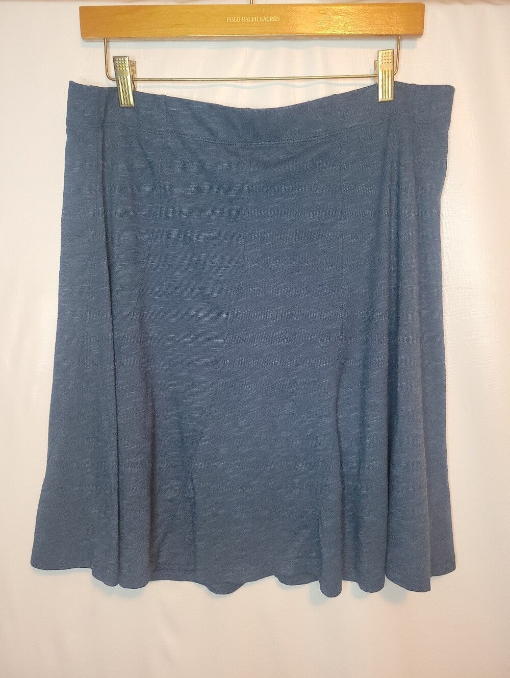 Toad&Co Heathered Blue A-Line Skirt